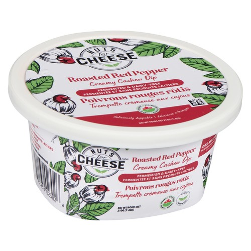 Nuts For Cheese Dairy-Free Creamy Cashew Dip Roasted Red Pepper 210 g