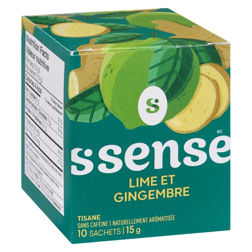 S Sense Tisane Herbal Tea Lime & Ginger 10 EA - Voilà Online