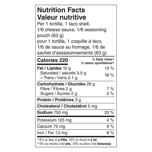 Old El Paso Crunch Kit Stacked Queso 375 g
