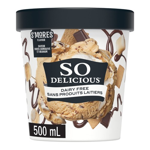 So Delicious Dairy-Free Frozen Dessert Oat-Based S'mores 500 ml