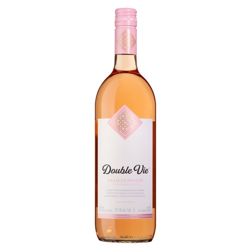 Double Vie Rosé Wine 10.5% Alcohol 1 L (bottle)