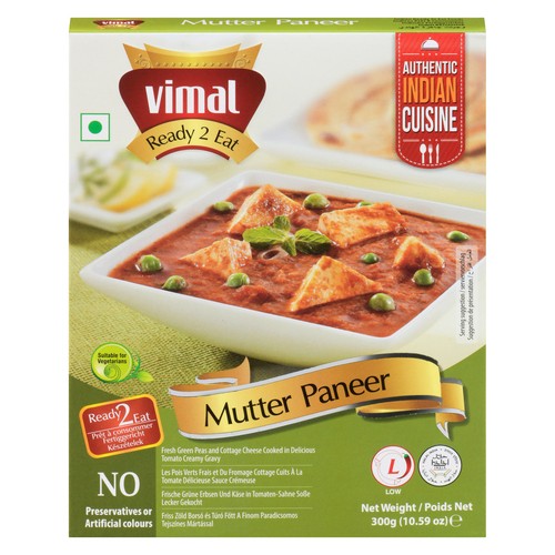 Vimal Indian Cuisine Mutter Paneer 300 g