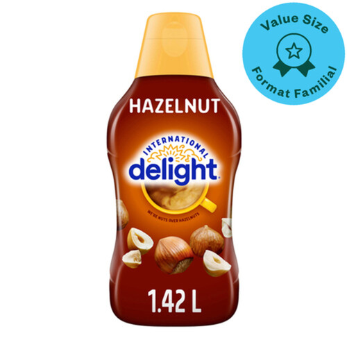 International Delight Coffee Creamer Classic Hazelnut Value Size 1.42 L