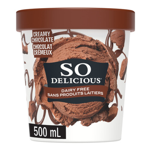 So Delicious Dairy Free Cashew-Based Frozen Dessert Creamy Chocolate 500 ml