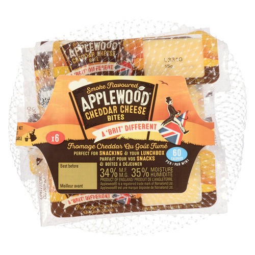 Ilchester Applewood Smoked 34% Cheddar Cheese Bites 90 g