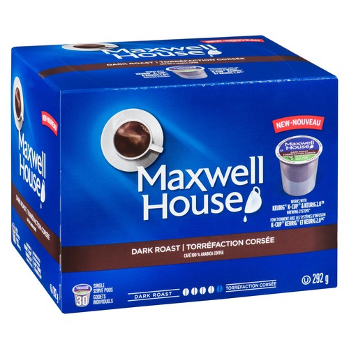 Maxwell House Dark Roast Coffee Keurig K-Cup Pods