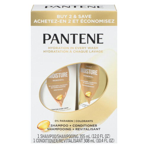 Pantene Moisture Shampoo & Conditioner 2 Pack