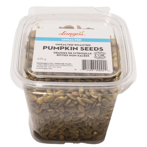 Longo's Roasted Pepitas Unsalted 375 g