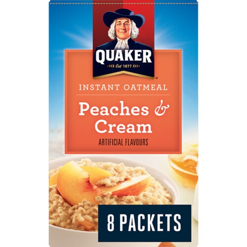 Quaker Instant Oatmeal Peaches & Cream 264 g