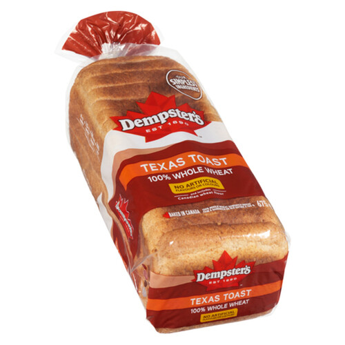 Dempster's Whole Wheat Bread Texas Toast 675 g Voilà Online Groceries & Offers
