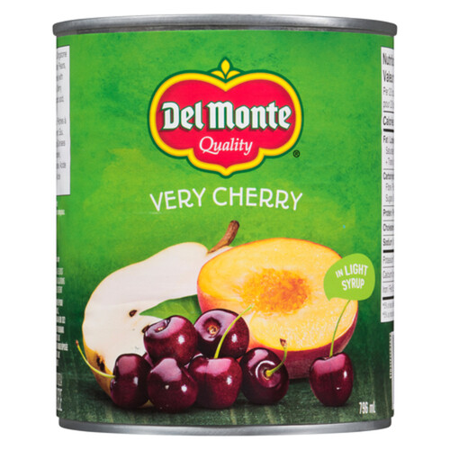 Del Monte Mixed Fruit Cocktail In Light Syrup Very Cherry 796 ml