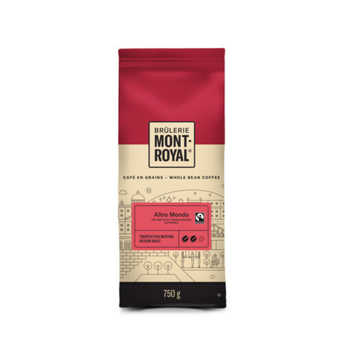 Brulerie Mont-Royal Whole Bean Coffee Altro Mondo Medium Roast 750 g