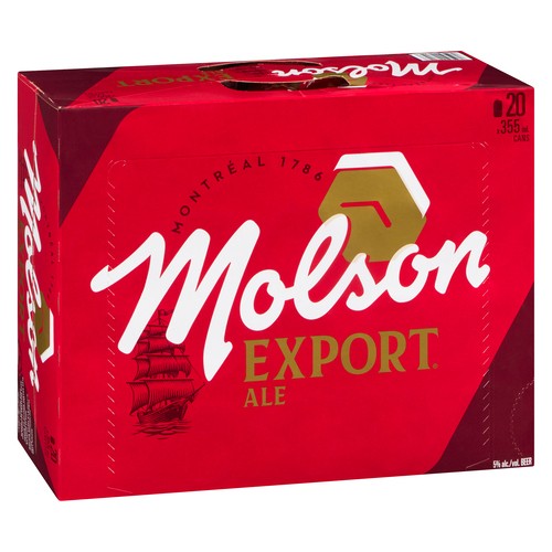 Molson Export Beer 5% Alcohol 20 x 355 ml (cans)