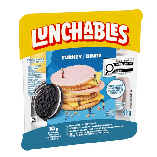 Lunchables Smoke Flavoured Cured Turkey Chocolate Sandwich Cookie Processed Cheese Product Crackers Turkey 90 g