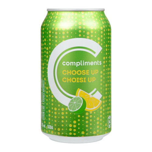 Compliments Soft Drink Choose Up Lemon 355 ml