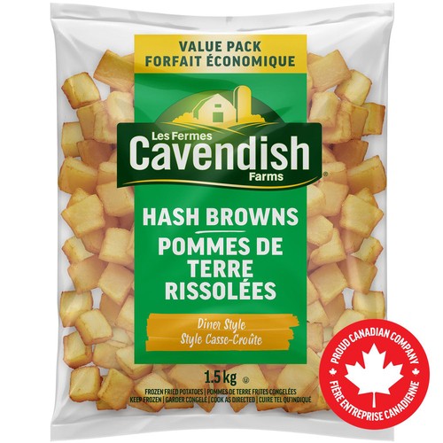 Cavendish Farms Diner Style Hash Browns Value Pack 1.5 kg
