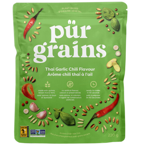 Purgrains Plant-Based Grains Thai Garlic Chili 220 g