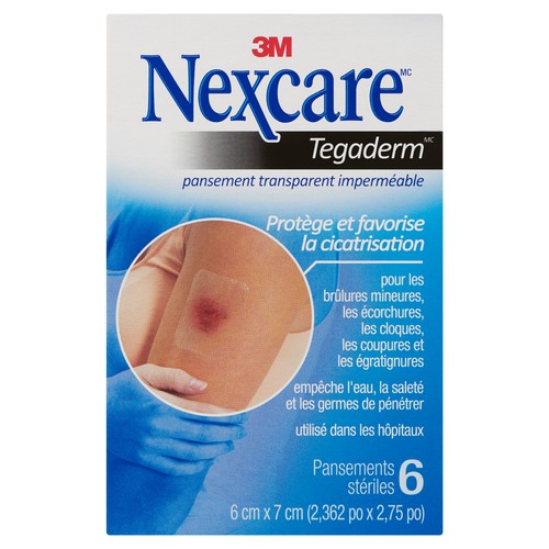 3M Nexcare Tegaderm Dressing Transparent Waterproof 6 EA