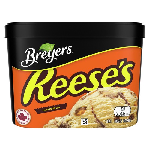 Breyers Frozen Dessert Reese's Peanut Butter Cups For A Delicious Treat 1.66 L