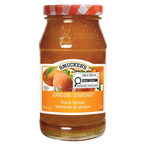 Smucker's Jam Pure Peach 250 ml