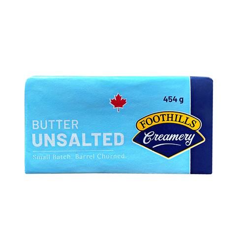 Foothills Creamery Butter Unsalted 454 g