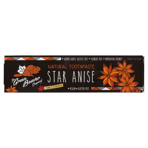 Green Beaver Fluoride-Free Vegan Toothpaste Star Anise 75 ml