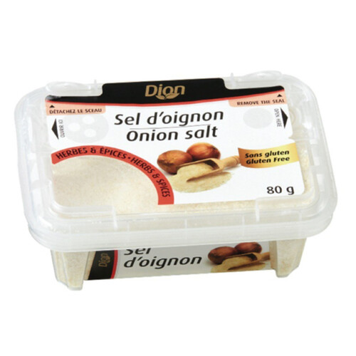 Les Aliments G. Dion Foods Gluten-Free Onion Salt 80 g
