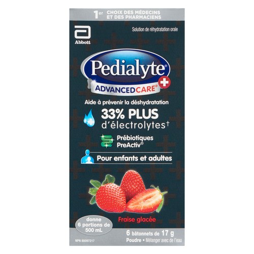Pedialyte Advanced Care+ Powder Strawberry 6 EA