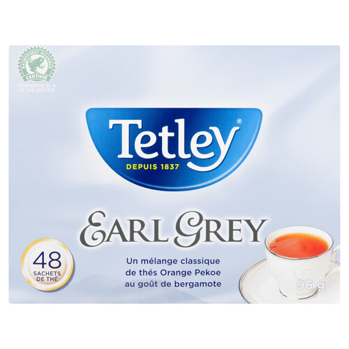 Tetley Tea Earl Grey 48 Tea Bags Voilà Online Groceries & Offers