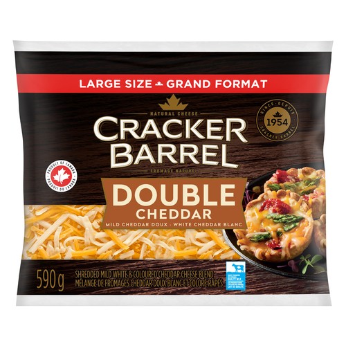 Cracker Barrel Shredded Cheese Double Cheddar 590 g