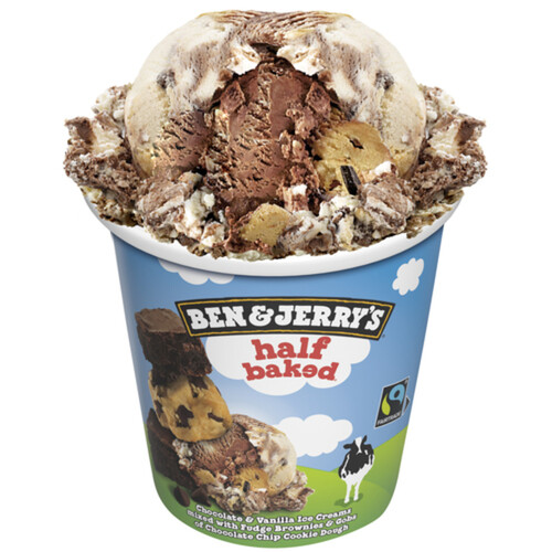 Ben & Jerry's Ice Cream Half Baked Chocolate & Vanilla 473 ml