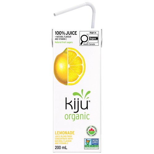 Kiju Organic Fruit Juice Lemonade 4 x 200 ml