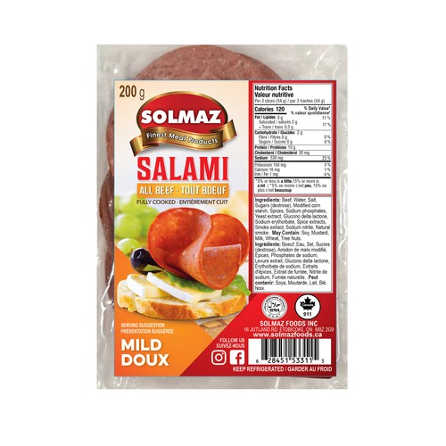 Solmaz Finest Deli Salami All Beef Mild 200 g