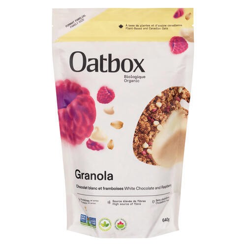 Oatbox Organic Granola Raspberry White Chocolate 640 g