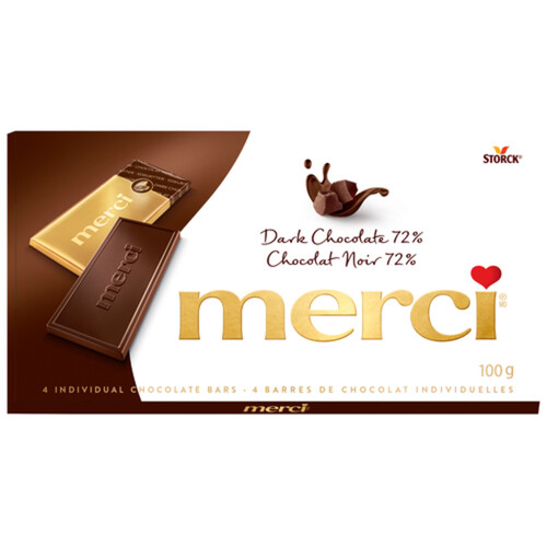 Merci Chocolate Bar 72% Dark 100 g - Voilà Online Groceries & Offers