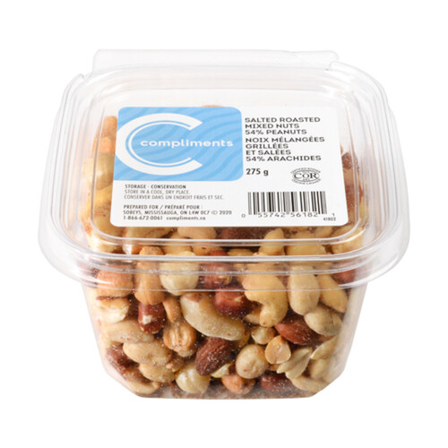 Compliments Roasted Mixed Nuts Salted 275 g