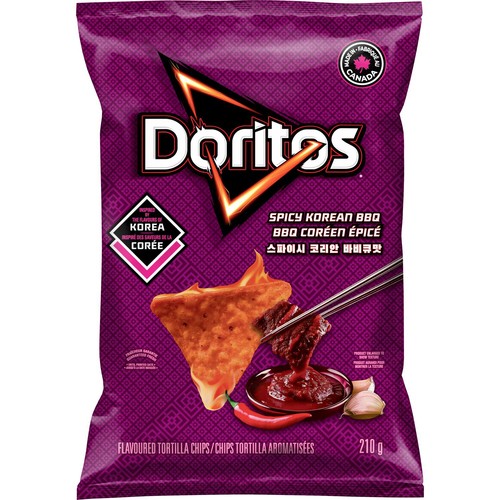 Doritos Tortilla Chips Spicy Korean BBQ Flavoured 210 g