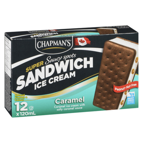 Chapman's Saucy Super Sandwich Caramel 12 x 120 ml