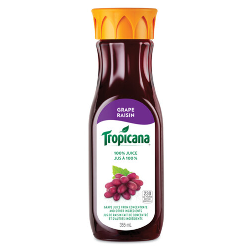 Tropicana 100% Juice Grape 355 ml