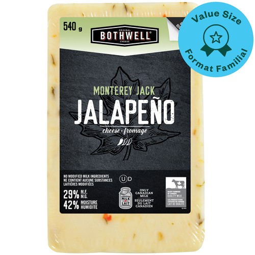 Bothwell Cheese Monterey Jack Jalapeno Value Size 540 g