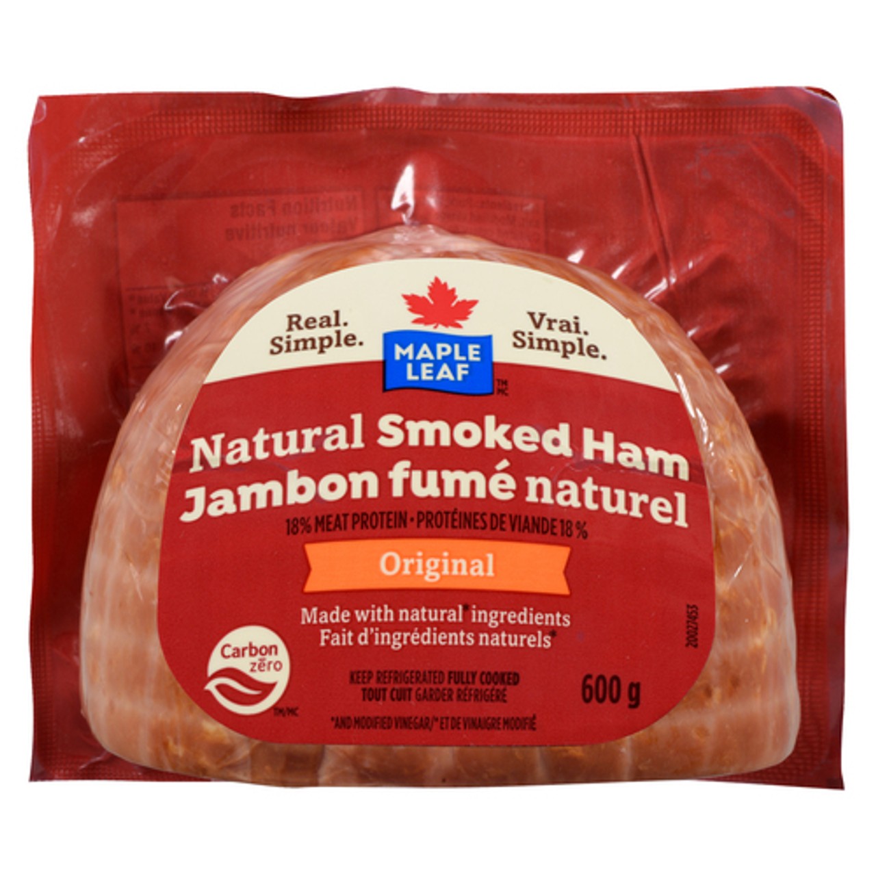 Maple Leaf Deli Natural Smoked Ham Original 600 g - Voilà Online ...