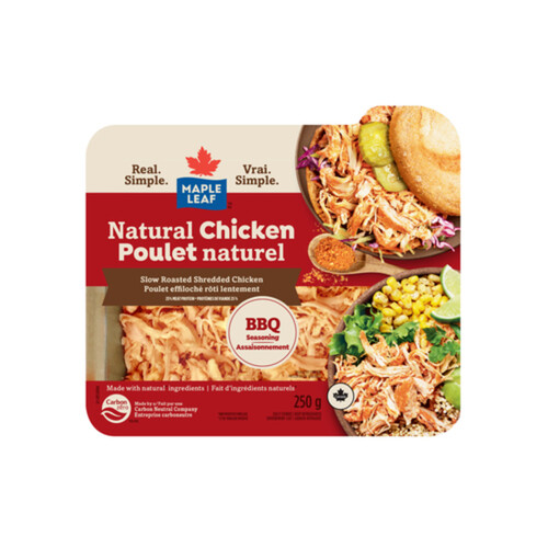 Maple Leaf Deli Shredded Natural Chicken BBQ 250 g