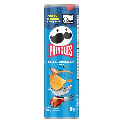 Pringles Potato Chips Salt & Vinegar 156 g