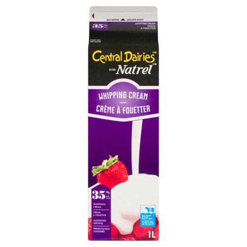 Central Dairies Whipping Cream 35% Milk Fat 1 L