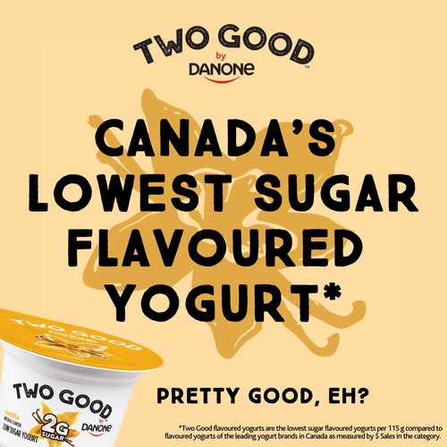Two Good Low Sugar Yogurt Vanilla Value Tub 625 g