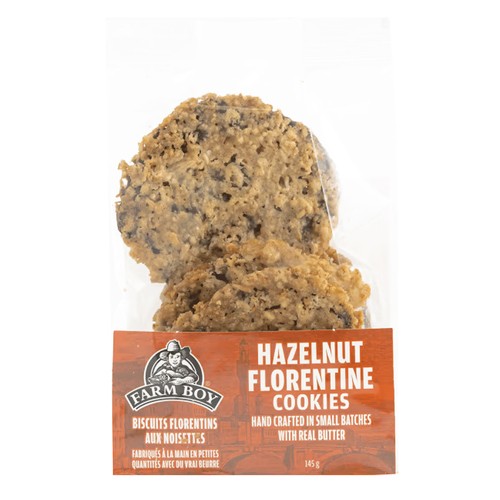 Farm Boy Cookies Hazelnut Florentine 145 g (frozen)