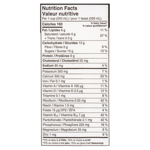 Natrel 3.25% Milk Homogenized Fine-Filtered 4 L