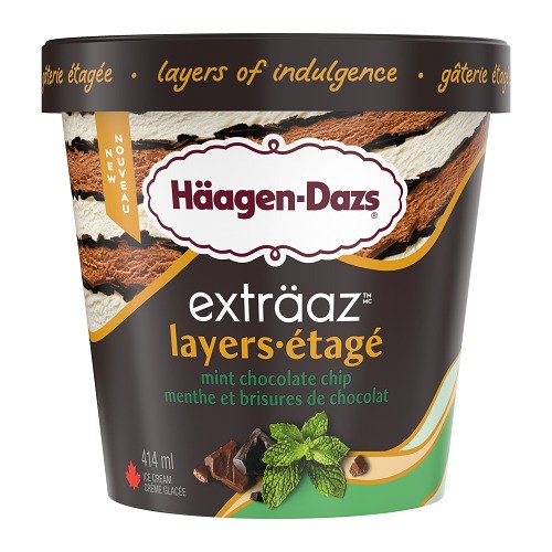 Haagen-Dazs Layers Ice Cream Mint Chocolate Chip 414 ml