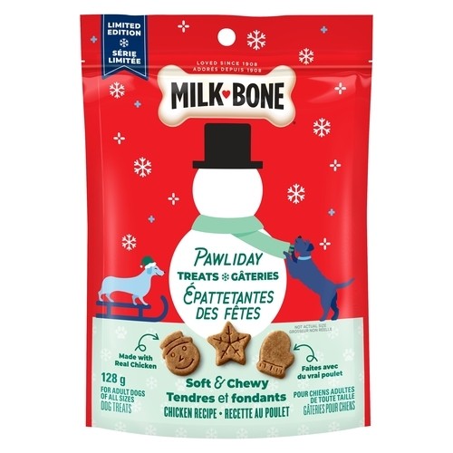 Milk Bone Dog Treats Winter Shapes Chicken 128 g