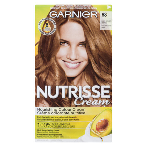 Garnier Nutrisse Hair Colour Cream Light Golden Brown 63 1 Pack